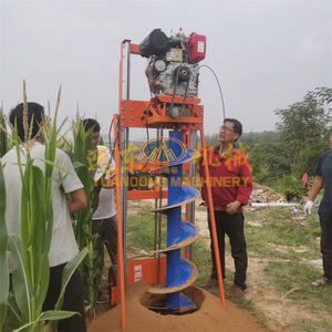 Yeni tasarım güçlü zemin derin sonrası delik kazıcı 6500r/min 2.2KW manuel toprak Augers tekerlekler ile - Product Image 6