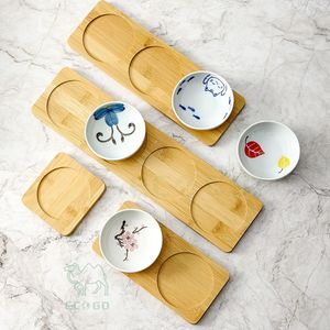 Bandeja de Sushi Rectangular de Bambú Personalizada con Acabado Lacado para Aperitivos Japoneses y Uso en Restaurantes - Product Image 4