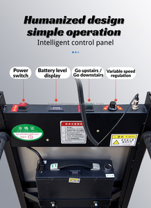 산업용 OEM 지원 300kg 접이식 리튬 배터리 전기 계단 등반가 팔레트 트럭 트롤리 - Product Image 2