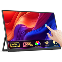 Écran tactile portable Eimio 21,5 pouces IPS, tactile 10 points, FHD 1080P, Type-C, haut-parleur intégré, moniteur d'extension pour ordinateur portable, vente en gros OEM