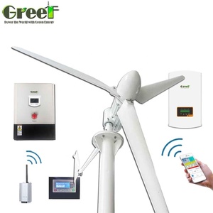 Sistema de Generación de Energía Eólica de 5KW, 48V 240V 5000w, con Controlador y Batería para Uso Doméstico - Product Image 1