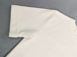 <span class=keywords><strong>T</strong></span>-<span class=keywords><strong>Shirt</strong></span> 100% in cotone 230GSM estate calda di alta qualità serigrafia personalizzata e polsini pieghevoli maglietta bianca da uomo - Product Image 5