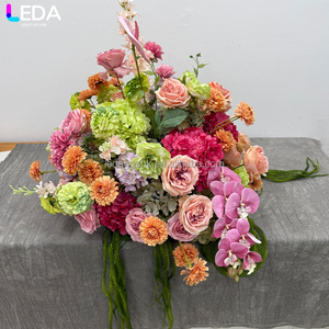 LEDA Garden Style Event Party Supplies Colorful Pastry Spherical Kissing Ball 60cm Large Flower Ball for Wedding - Product Image 3