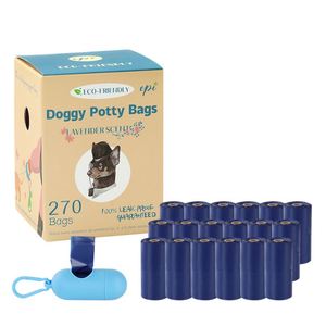 Sacs à déjections pour animaux de compagnie écologiques et portables, biodégradables, avec distributeur facile - Product Image 1