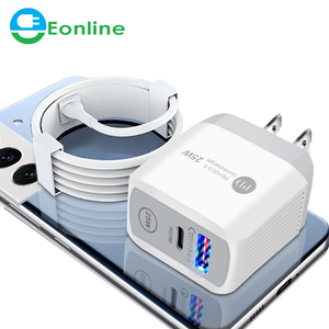 <span class=keywords><strong>Cargador</strong></span> USB C PD de <span class=keywords><strong>25W</strong></span> para iPhone 17 16 15 13 12 11 Pro Max XS, <span class=keywords><strong>Cargador</strong></span> Rápido Tipo C QC3.0, Cable de Carga Rápida, Accesorios para Teléfono - Product Image 1