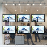 Écran d'affichage numérique commercial couleur 1080p de 43 pouces avec télécommande CMS, montage au plafond/mural pour les magasins et l'immobilier