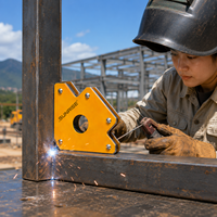 Fixateur de soudage robuste transfrontalier à trois points, outil magnétique en fer et aimant, sans interrupteur, positionnement par adsorption