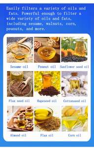 เครื่องกรองน้ำมันสุญญากาศแบบพกพาทำจากสแตนเลส - เครื่องแยกกากน้ำมันสำหรับเมล็ดทานตะวัน เมล็ดเรพซีด เมล็ดฝ้าย และน้ำมันข้าวโพด - Product Image 4