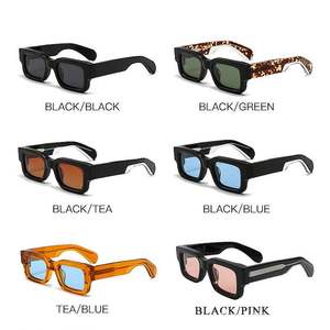 Gafas de Sol Polarizadas con Logotipo Personalizado 2025, Montura Pequeña y Gruesa, Protección UV400, Gafas de Sol Cuadradas de Acetato para Hombre y Mujer - Product Image 4