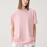 เสื้อยืดคอตตอนผู้หญิงคุณภาพสูงขายส่ง ทรงปกติ น้ำหนักมาก พิมพ์ลายโลโก้ปักน่ารัก คอกลม ทรงหลวม สวมใส่สบาย - Product Image 4