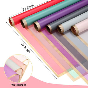 Оптовая продажа: водонепроницаемая корейская упаковочная бумага для цветов с золотым краем, бумага для букетов, подарочная бумага для декора - Product Image 3