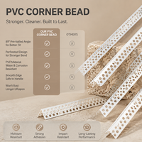 Profilés d'angle en PVC anti-humidité et anti-moisissure pour garage souterrain et sous-sol, profilés d'angle intérieur et extérieur en PVC