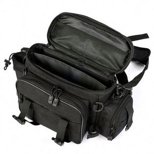 Bolsa de aparejos de caña de pescar duradera con muestra gratis, estuche organizador, bolsillos de almacenamiento y correa para el hombro para llevar - Product Image 5