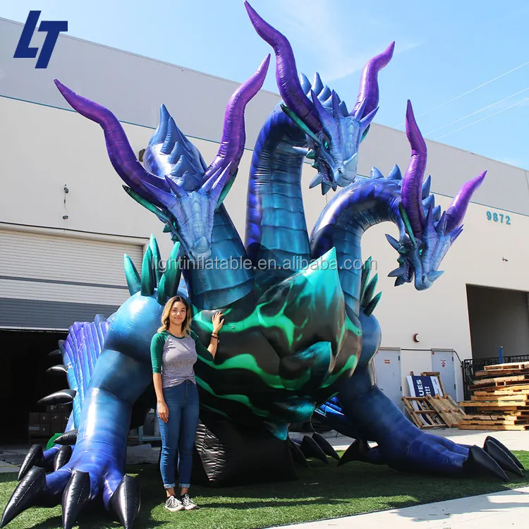 Figura inflable gigante de dragón chino para decoración, modelo de dragón chino de alta calidad
