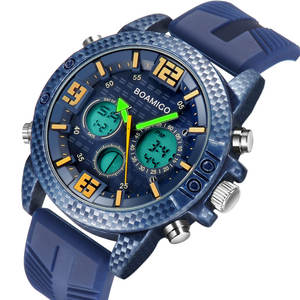 <span class=keywords><strong>Reloj</strong></span> Cronógrafo Azul de Marca Superior para Hombre, <span class=keywords><strong>Reloj</strong></span> Deportivo Digital LED de Cuarzo, <span class=keywords><strong>Reloj</strong></span> de Pulsera Masculino Resistente al Agua - Product Image 1