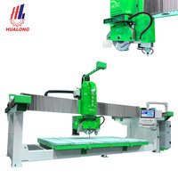 Mesin Pemotong Batu All-in-one Bridgesaw 5 Axis CNC untuk Pemotongan Wastafel dan Pemotongan Miter untuk Pembuat Perlengkapan Dapur