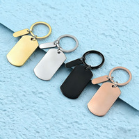 Porte-clés pendentif en acier inoxydable Ywyougang, cadeau de vacances personnalisé, étiquette multicolore, gravure laser, dessin animé personnalisable, tendance