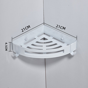 Estante moderno para <span class=keywords><strong>ducha</strong></span> de acero inoxidable de montaje en pared, estante de <span class=keywords><strong>ducha</strong></span> de esquina, estante de esquina para baño <span class=keywords><strong>con</strong></span> gancho - Product Image 2