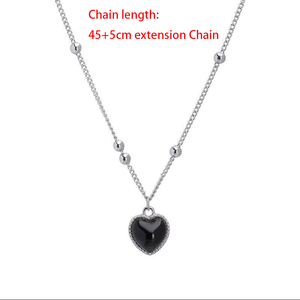 Collares de Moda con Colgante de Corazón que Cambia de Color Según la Temperatura, Cadena de Eslabones, Regalo de Aniversario para Mujeres y Niñas - Product Image 3