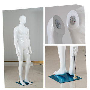 <span class=keywords><strong>Mannequin</strong></span> masculin en plastique noir brillant, tête abstraite sans visage, corps musclé, pour l'affichage <span class=keywords><strong>de</strong></span> vêtements pour hommes en magasin - Product Image 6