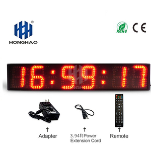Hangzhou Honghao electrónico Popular pantalla grande 6 dígitos 6 pulgadas montado en la pared <span class=keywords><strong>Led</strong></span> Digital gimnasio reloj temporizador - Product Image 6