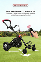 Chariot de golf électrique intelligent à suivi automatique avec télécommande, châssis en alliage d'aluminium, moteurs doubles 500W, autonomie 16 km - Vente en gros usine