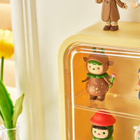 Vitrine murale pour objets de collection, boîte de rangement anti-poussière en acrylique transparent avec porte, pour blind box, décoration murale minimaliste pour la maison