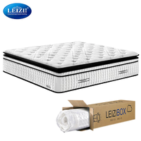 Matelas Moelleux Haut de Gamme à Ressorts Ensachés en Mousse à Mémoire de Forme Gel Haute Densité Santé