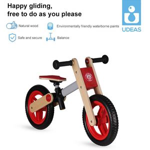 Udeas Chất Lượng Tốt Trẻ Em Cân Bằng Xe Đạp Duy Nhất Tốc Độ Đẩy Bé Xe Đạp Không Có Bàn Đạp Trẻ Em Bằng Gỗ Cân Bằng Xe Đạp - Product Image 2