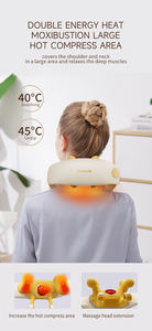 Eller Serbest Ayarlanabilir Boyun ve Omuz Sıcak Kompres 6D Yoğurma Masaj Yastığı Kablosuz Uzaktan Kumanda ile - Product Image 4