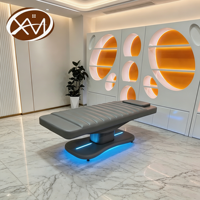 Table de massage électrique moderne de luxe, lit d'esthéticienne motorisé, chaise de spa, lit facial, lit de salon de beauté, lit pour extensions de cils, lit de gym