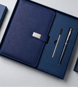 Promotional Business Gift Items Notebook A5 Leather Journal Set Customized Business Office <b>Diary</b> Corporate Gift Set With Pen - Product Image 3