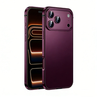 Coque de téléphone magnétique en métal la plus récente 2026 pour 15/16/17 Pro Max - Protection antichoc pour téléphone portable