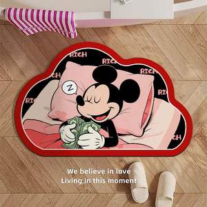 แผ่นรองอาบน้ำไดอะตอมไมต์ลายเฮลโลคิตตี้ รูปทรงแปลกตา กันลื่น แห้งเร็ว ใช้ในบ้าน ตกแต่งพื้นห้อง - Product Image 3