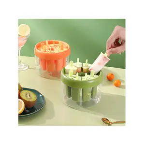 High Quality DIY Popsicle Ice Cream Mold Household Sorbet Box Ice Pop Mold with Ice Cream Sticks for Homemade Jelly