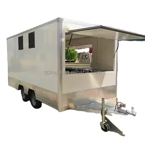 Hot dog carrinho móvel para fora da porta de alimentos catering reboque com barra de reboque