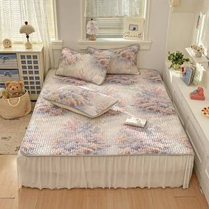 Surmatelas rafraîchissant en latex inodore avec jupe de lit intégrée pour étudiants - Product Image 3