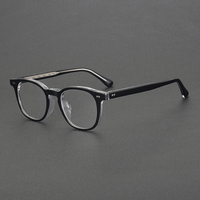 Lunettes de Vue en Acétate 8096 Haut de Gamme en Gros, Montures Optiques Vintage Unisexes pour Femmes et Hommes