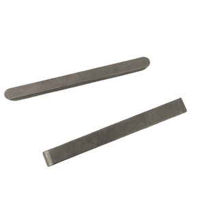 Acier inoxydable 316/carbone C45 acier au carbone ordinaire Din6885 touches parallèles plates (forme A) d'extrémité ronde - Product Image 1