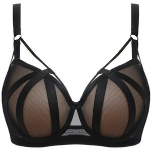 Soutien-gorge de grande taille pour femmes rondes, type traditionnel, avec effet push-up, anti-affaissement, réglable, fin - Product Image 1