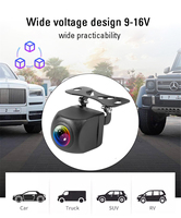 Caméra de recul universelle étanche grand angle avec vision nocturne, moniteur WiFi intelligent et système de détection de direction pour stationnement automobile