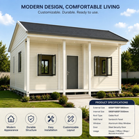Maison conteneur modulaire préfabriquée extensible 20/40 pieds - Bâtiment de bureau et chambre à coucher au design moderne, léger et écologique