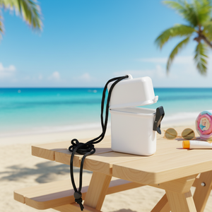 Contenitore portaoggetti da spiaggia con clip e cinturino per uso esterno - Product Image 3