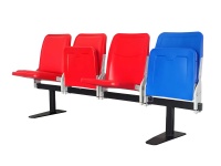 Chaise de stade pliante creuse de couleur personnalisée avec dossier utilisé pour le terrain de sport de basket-ball de football