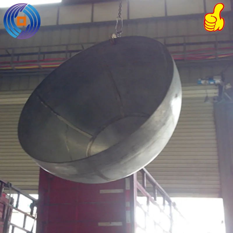 Chinese famous brand stainless steel 304L pipe end cap spherically dished head for gas tank with ASME standard for sale