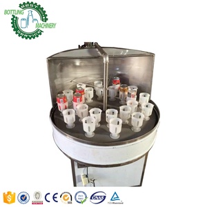Laveuse semi-automatique rotative à 24 têtes pour bouteilles de bière et de vin, capacité 2000 bph, avec pulvérisation d'eau et chauffage - Product Image 3