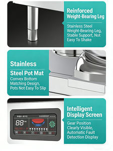 Cuisinière à induction de comptoir avec affichage numérique de la température, idéale pour les restaurants et les événements de restauration - Product Image 2