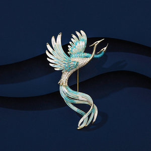 Broche de luxe en laiton et zircon, style floral printemps-été, vintage, élégante et raffinée, pour corsage ou vêtement - Product Image 3