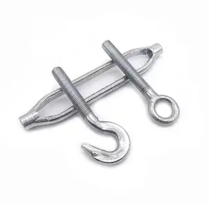 Steel Wire Rope Flower Basket Screw Tensioner with Locking Mechanism Zinc Plated Open Body Turnbuckle for Secure Tightening