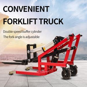 Портативный электрический гидравлический погрузчик SUNRISE с литий-ионной батареей, цельнолитыми/полиуретановыми шинами, грузоподъемностью 500 кг и длиной вил 78 см - Product Image 5